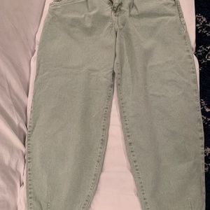 NWT Zara Z1975 Sea Green Authentic Slouchy Jeans